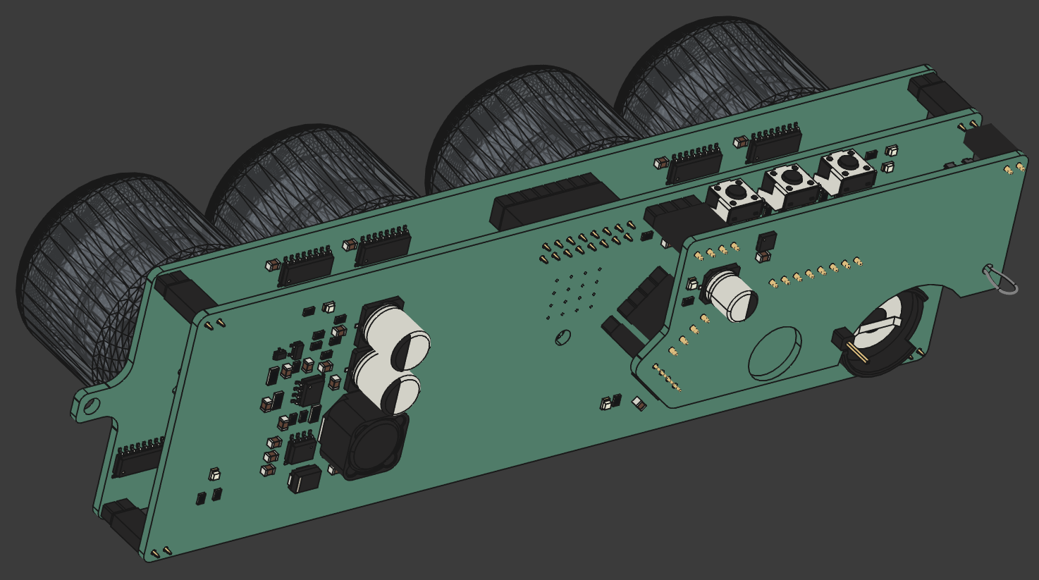 Nixie Clock PCB stackup